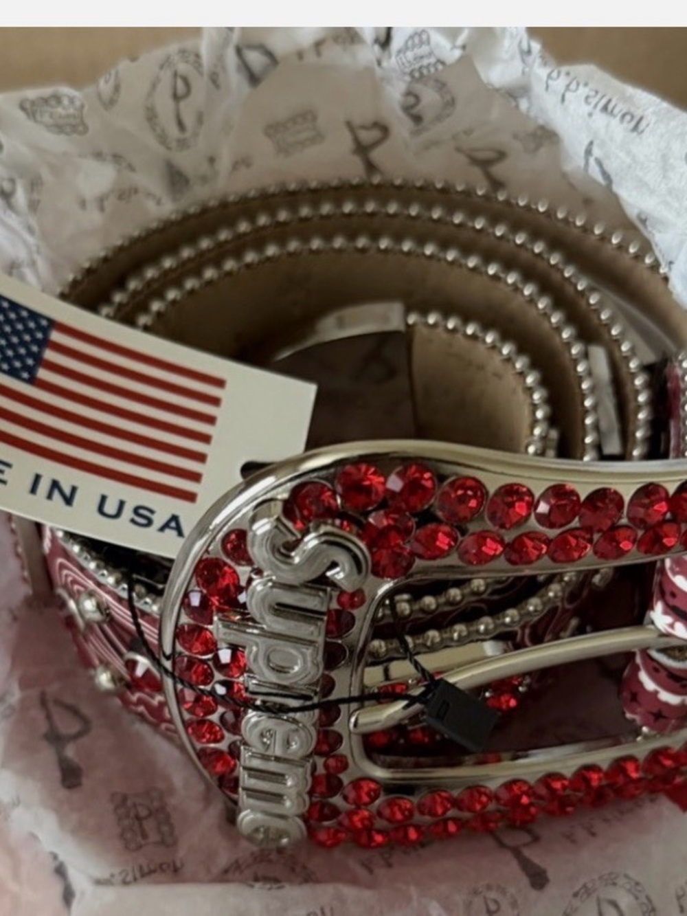 Supreme b.b. Simon Bandana Belt Red (Size L) New With Tags 100% Authentic SS26